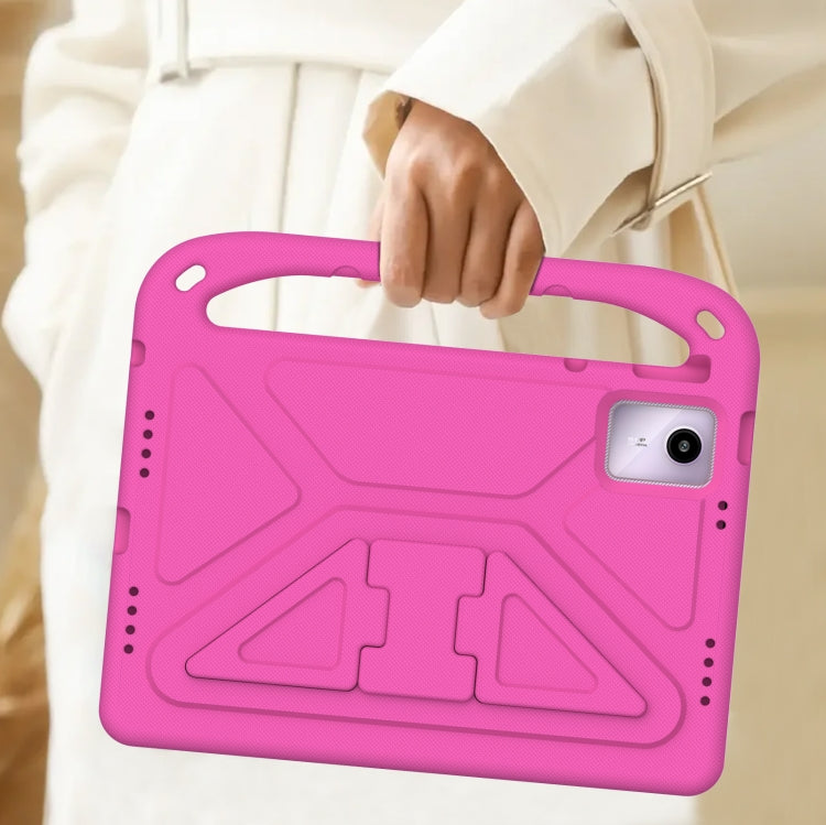 For Lenovo Tab  P12 / Xiaoxin Pad Pro 12.7 Handle EVA Shockproof Tablet Case with Holder(Rose Red) - Lenovo by PMC TechLife | Online Shopping South Africa | PMC TechLife | Buy Now Pay Later Mobicred