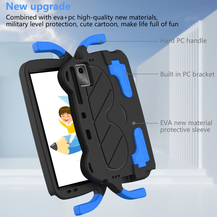 For Lenovo Xiaoxin Pad 2024/Tab M11 Ice Baby EVA Shockproof Hard PC Tablet Case(Black+Blue) - Lenovo by PMC TechLife | Online Shopping South Africa | PMC TechLife | Buy Now Pay Later Mobicred