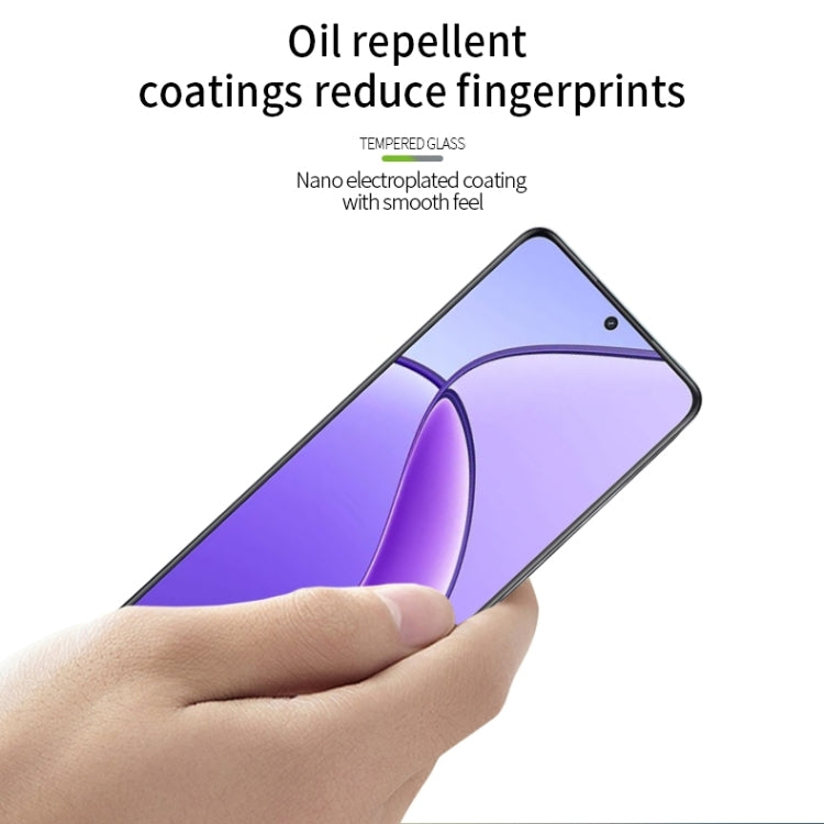 For Realme 12 MOFI 9H 2.5D Full Screen Tempered Glass Film(Black) - Realme Tempered Glass by MOFI | Online Shopping South Africa | PMC TechLife