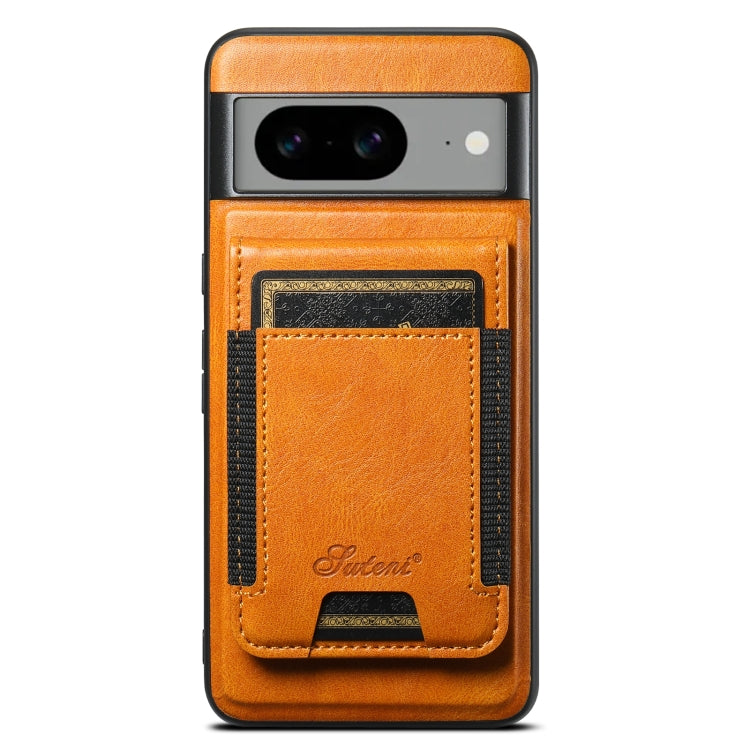 For Google Pixel 7 Pro Suteni H17 Oil Eax Leather Detachable Wallet Phone Case(Khaki) - Google Cases by Suteni | Online Shopping South Africa | PMC Jewellery | Buy Now Pay Later Mobicred