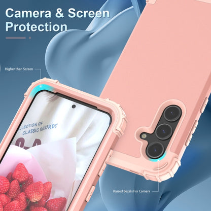 For Samsung Galaxy S24+ 5G 3 in 1 Silicone Hybrid PC Shockproof Phone Case(Rose Gold) - Galaxy S24+ 5G Cases by PMC Jewellery | Online Shopping South Africa | PMC Jewellery