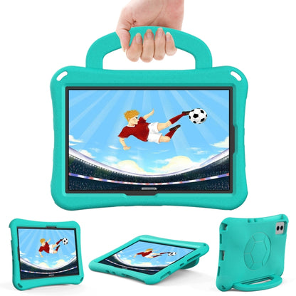 For Samsung Galaxy Tab S9 FE 11 X510 2023 Handle Football Shaped EVA Shockproof Tablet Case(Mint  Green) - Galaxy Tab S9 FE by PMC Jewellery | Online Shopping South Africa | PMC Jewellery | Buy Now Pay Later Mobicred