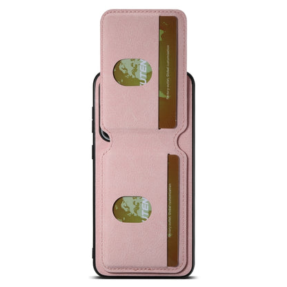 For Samsung Galaxy S24+ 5G Suteni H02 Litchi Leather Card Wallet Stand Back Phone Case(Pink) - Galaxy S24+ 5G Cases by Suteni | Online Shopping South Africa | PMC Jewellery | Buy Now Pay Later Mobicred