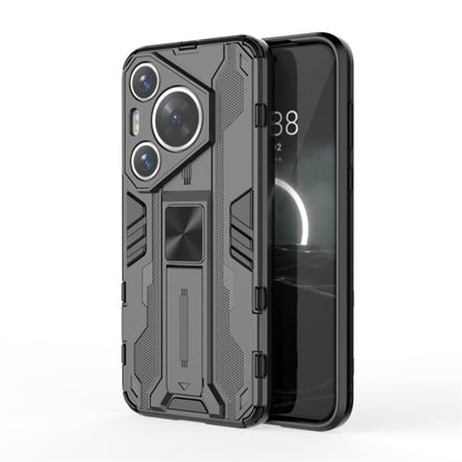 For Huawei Pura 70 Pro Supersonic Armor PC Hybrid TPU Phone Case(Black) - Huawei Cases by PMC Jewellery | Online Shopping South Africa | PMC Jewellery | Buy Now Pay Later Mobicred