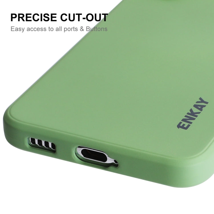 For Samsung Galaxy S25 5G ENKAY Liquid Silicone Soft Shockproof Phone Case(Black) - free shipping - PMC Jewellery - Order now!