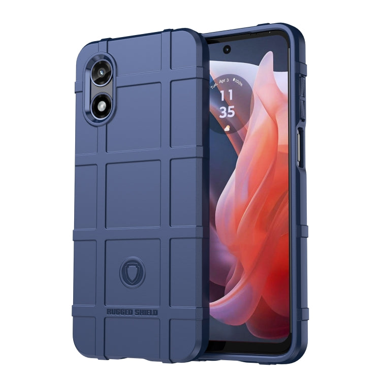 For Motorola Moto G Play 2024 Full Coverage Shockproof TPU Phone Case(Blue) - Motorola Cases by PMC Jewellery | Online Shopping South Africa | PMC Jewellery | Buy Now Pay Later Mobicred