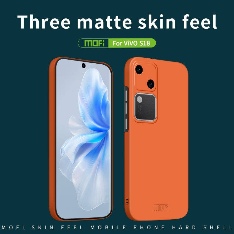 For vivo S18 MOFI Qin Series Skin Feel All-inclusive PC Phone Case(Gray) - S18 Cases by MOFI | Online Shopping South Africa | PMC Jewellery