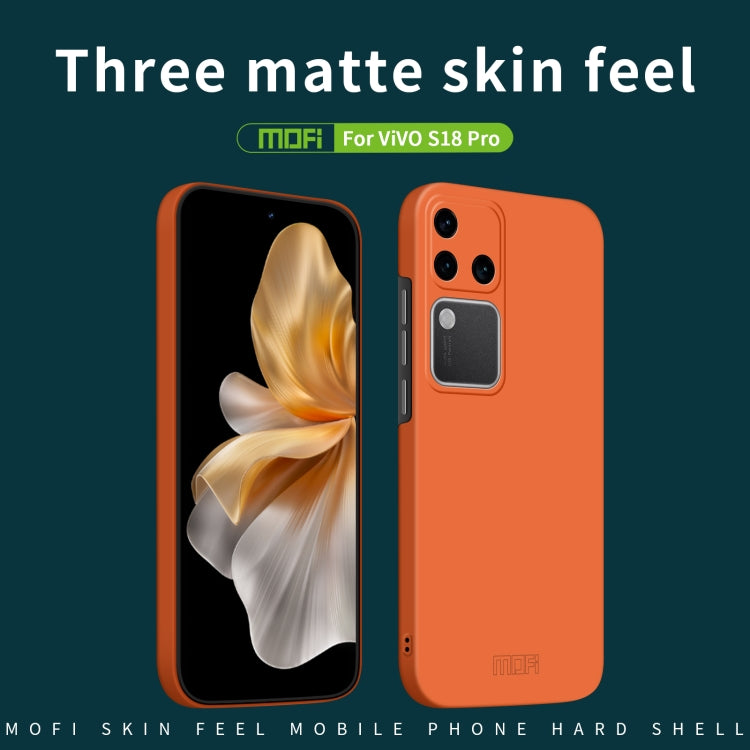 For vivo S18 Pro MOFI Qin Series Skin Feel All-inclusive PC Phone Case(Gray) - S18 Pro Cases by MOFI | Online Shopping South Africa | PMC Jewellery