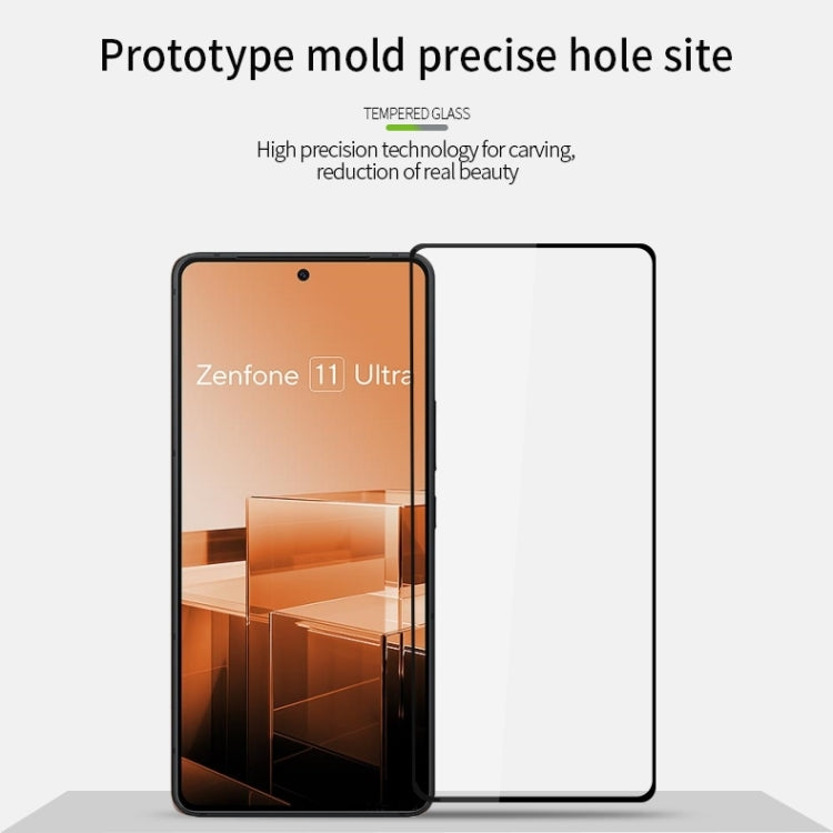 For Asus Zenfone 11 Ultra MOFI 9H 2.5D Full Screen Tempered Glass Film(Black) - ASUS Tempered Glass by MOFI | Online Shopping South Africa | PMC Jewellery