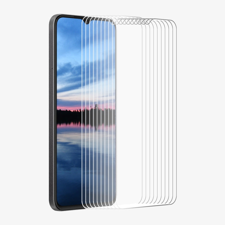 For OPPO A18 / A38 10pcs ENKAY 9H Big Arc Edge High Aluminum-silicon Tempered Glass Film - OPPO Tempered Glass by ENKAY | Online Shopping South Africa | PMC Jewellery | Buy Now Pay Later Mobicred