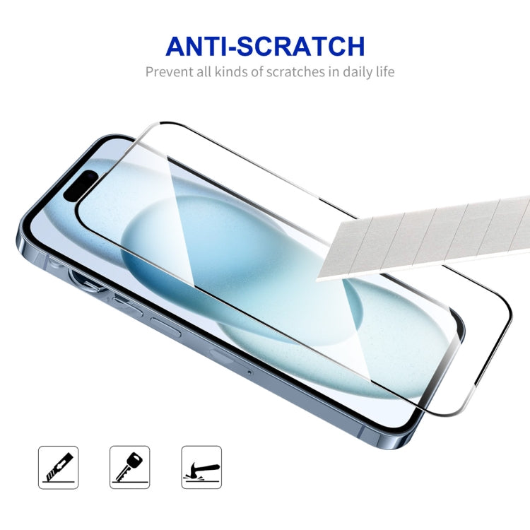 For iPhone 15 ENKAY Easy Install High Alumina Silicon Full Glass Film - iPhone 15 Tempered Glass by ENKAY | Online Shopping South Africa | PMC Jewellery