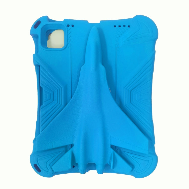 For iPad Pro 11 2024 360 Rotation Aircraft Holder EVA Shockproof Tablet Case(Blue) - iPad Pro 11 2024 Cases by PMC TechLife | Online Shopping South Africa | PMC TechLife | Buy Now Pay Later Mobicred