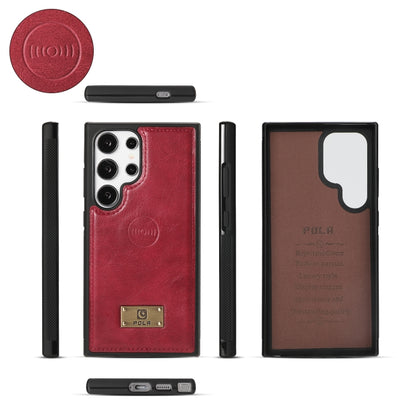 For Samsung Galaxy S24+ 5G Multi-functional Zipper Wallet Leather Phone Case(Red) - Galaxy S24+ 5G Cases by PMC Jewellery | Online Shopping South Africa | PMC Jewellery | Buy Now Pay Later Mobicred