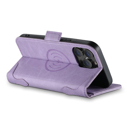 For iPhone 14 Pro SUTENI J07 Multifunctional Horizontal Flip Magsafe Leather Phone Case(Purple) - iPhone 14 Pro Cases by Suteni | Online Shopping South Africa | PMC Jewellery | Buy Now Pay Later Mobicred