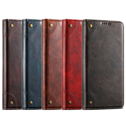 For Samsung Galaxy S24 5G Suteni Baroque Calf Texture Buckle Wallet Leather Phone Case(Red) - Galaxy S24 5G Cases by Suteni | Online Shopping South Africa | PMC Jewellery | Buy Now Pay Later Mobicred