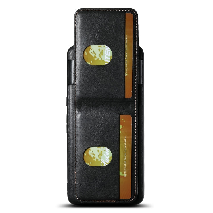 For Google Pixel 8a Suteni H03 Oil Wax Leather Wallet Stand Back Phone Case(Black) - Google Cases by Suteni | Online Shopping South Africa | PMC Jewellery | Buy Now Pay Later Mobicred