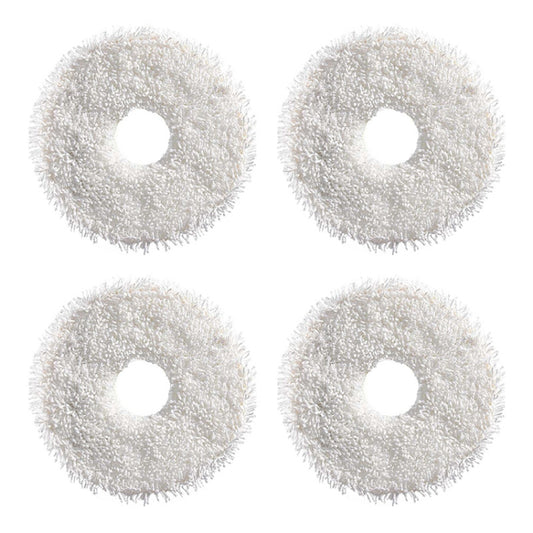 JUNSUNMAY 4pcs Washable Mop Pads Replacement for ECOVACS DEEBOT X1 Turbo / X2 Omni / T20 Pro(White) - For ECOVACS Accessories by JUNSUNMAY | Online Shopping South Africa | PMC Jewellery | Buy Now Pay Later Mobicred