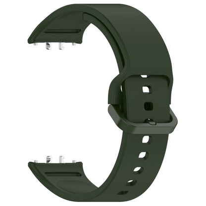 For Samsung Galaxy Fit 3 SM-R390 Solid Color Buckle Silicone Watch Band(Dark Green) - Watch Bands by PMC Jewellery | Online Shopping South Africa | PMC Jewellery