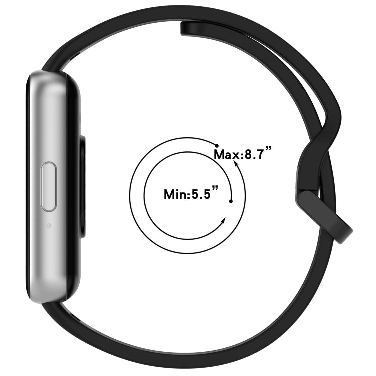 For Samsung Galaxy Fit 3 SM-R390 Solid Color Buckle Silicone Watch Band(Dark Gray) - Watch Bands by PMC TechLife | Online Shopping South Africa | PMC TechLife