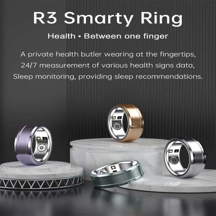 R3 SIZE 18 Smart Ring, Support Heart Rate / Blood Oxygen / Sleep Monitoring(Purple) - Smart Rings / Smart Telephones by PMC Jewellery | Online Shopping South Africa | PMC Jewellery