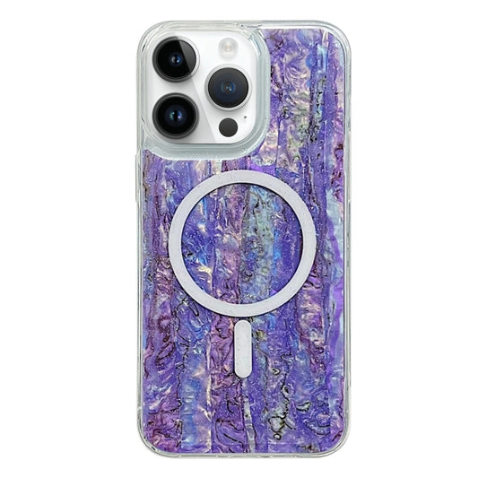 For iPhone 13 Pro Max Shell Texture Multicolor MagSafe TPU Phone Case(Purple) - iPhone 13 Pro Max Cases by PMC Jewellery | Online Shopping South Africa | PMC Jewellery