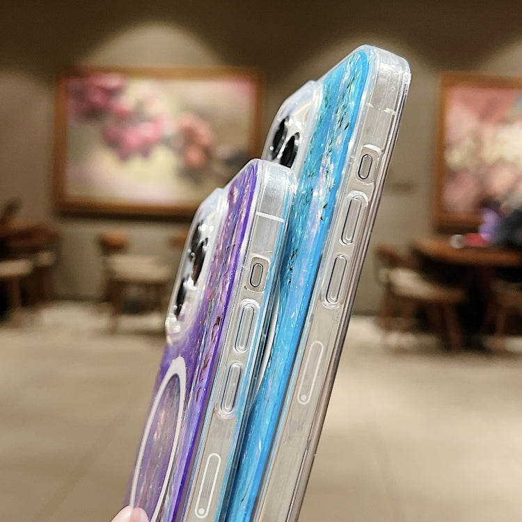 For iPhone 15 Pro Max Shell Texture Multicolor MagSafe TPU Phone Case(Roige) - iPhone 15 Pro Max Cases by PMC TechLife | Online Shopping South Africa | PMC TechLife