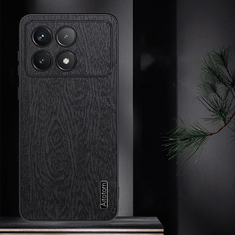 For Xiaomi Redmi K70 Tree Bark Leather Shockproof Phone Case(Blue) - Xiaomi Cases by PMC Jewellery | Online Shopping South Africa | PMC Jewellery | Buy Now Pay Later Mobicred
