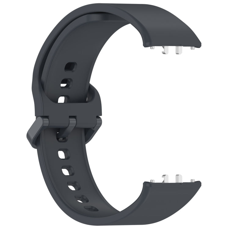 For Samsung Galaxy Fit 3 Solid Color Colorful Buckle Silicone Watch Band(Gray) - Watch Bands by PMC TechLife | Online Shopping South Africa | PMC TechLife