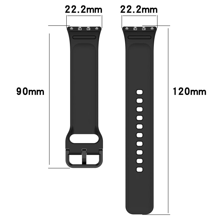 For Samsung Galaxy Fit 3 Solid Color Colorful Buckle Silicone Watch Band(White) - Watch Bands by PMC TechLife | Online Shopping South Africa | PMC TechLife