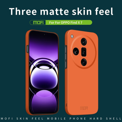 For OPPO Find X7 MOFI Qin Series Skin Feel All-inclusive PC Phone Case(Orange) - Find X7 Cases by MOFI | Online Shopping South Africa | PMC Jewellery