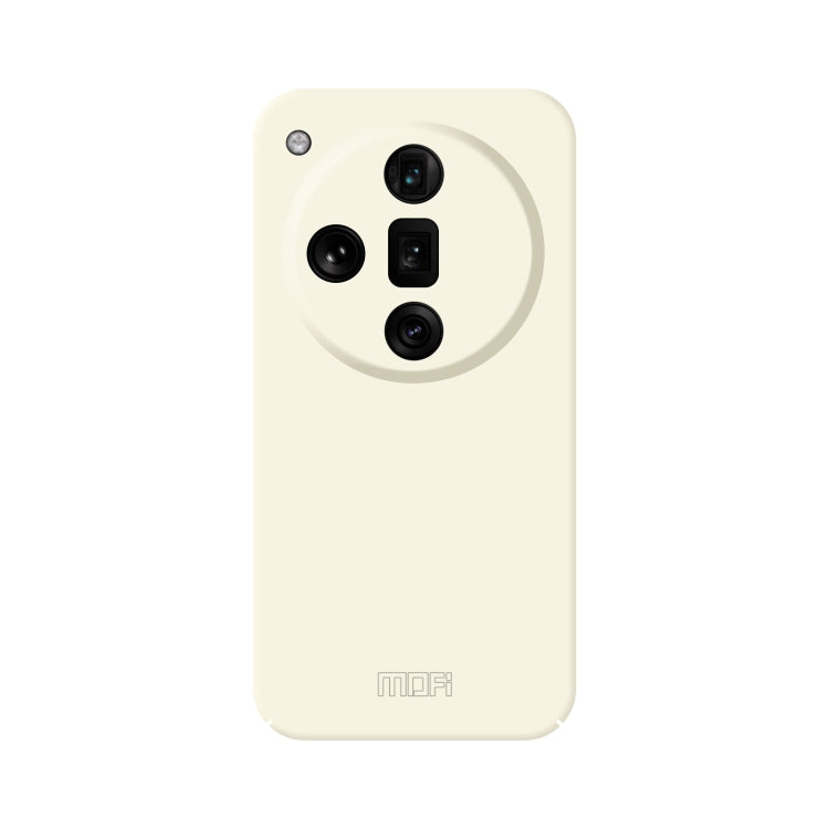 For OPPO Find X7 Ultra MOFI Qin Series Skin Feel All-inclusive PC Phone Case(Beige) - Find X7 Ultra Cases by MOFI | Online Shopping South Africa | PMC Jewellery