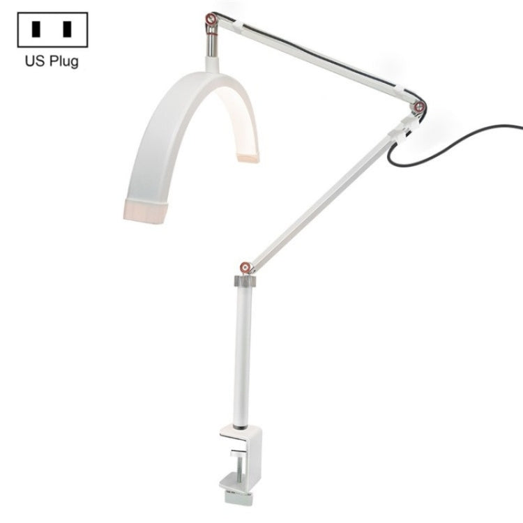 HD-M3X For Eyelash Extensions / Tattoo / Nail Art Lighting Lamp 16 inch Clip-on Half Moon Desk Lamp(US Plug) - Selfie Light by PMC Jewellery | Online Shopping South Africa | PMC Jewellery | Buy Now Pay Later Mobicred