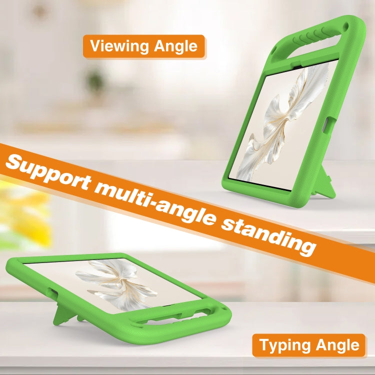 For Honor Pad 9 12.1 Handle EVA Shockproof Tablet Case with Holder(Green) - Honor by PMC TechLife | Online Shopping South Africa | PMC TechLife | Buy Now Pay Later Mobicred