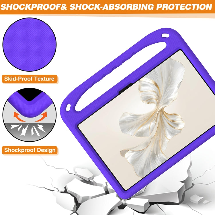For Honor Pad 9 12.1 Handle EVA Shockproof Tablet Case with Holder(Purple) - Honor by PMC TechLife | Online Shopping South Africa | PMC TechLife | Buy Now Pay Later Mobicred