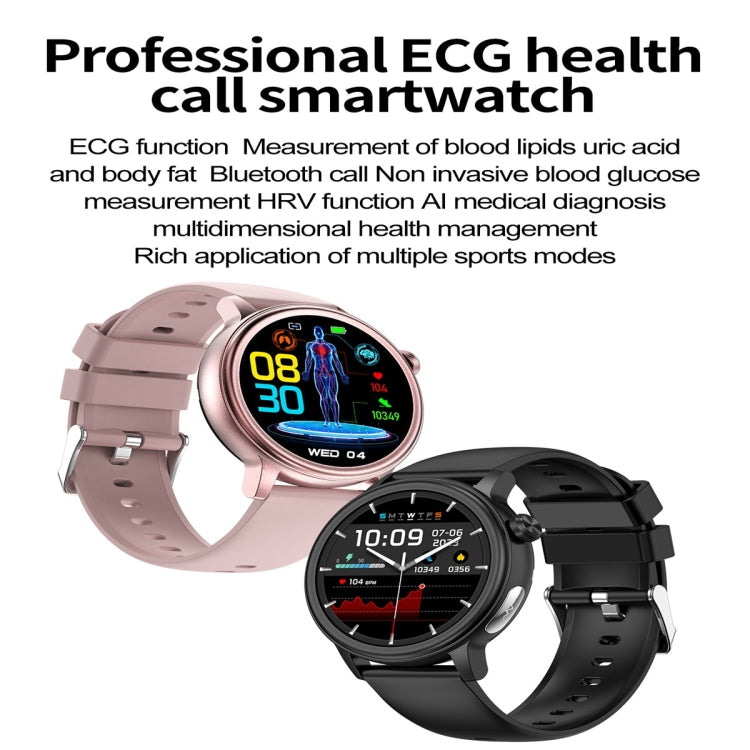 ET470 1.39 inch Color Screen Smart Watch Silicone Strap, Support Bluetooth Call / ECG(Blue) - Smart Watches by PMC TechLife | Online Shopping South Africa | PMC TechLife
