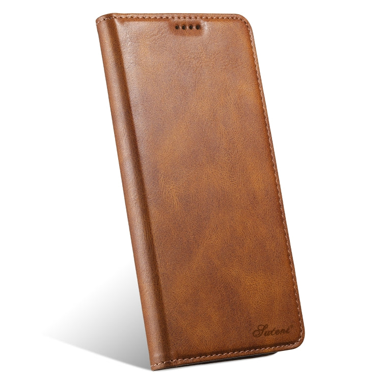 For Samsung Galaxy S24 5G Suteni J02 Oil Wax Wallet Leather Phone Case(Brown) - Galaxy S24 5G Cases by Suteni | Online Shopping South Africa | PMC Jewellery | Buy Now Pay Later Mobicred