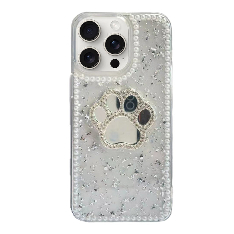 For iPhone 15 Pro Max Cat Claw Mirror TPU Phone Case(Silver) - iPhone 15 Pro Max Cases by PMC Jewellery | Online Shopping South Africa | PMC Jewellery