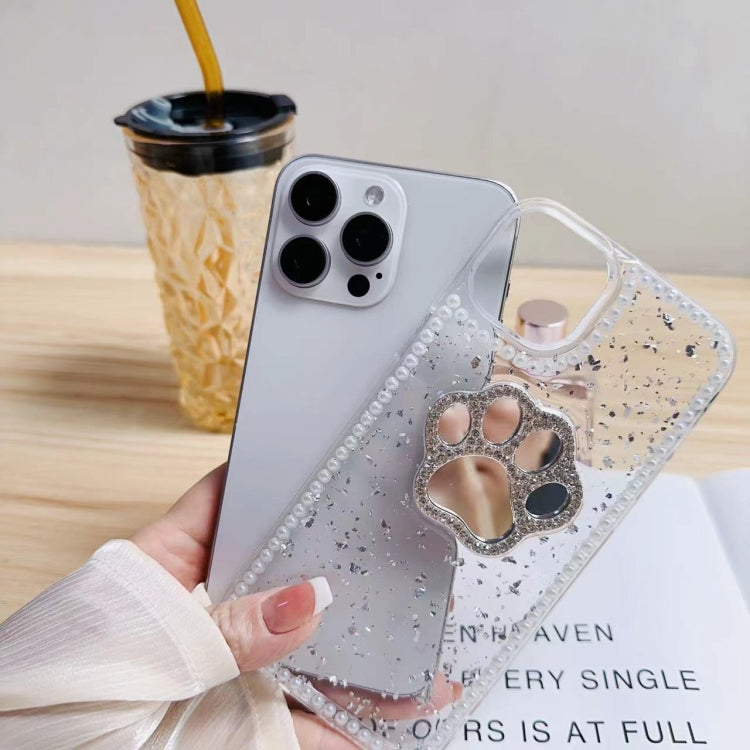 For iPhone 15 Pro Max Cat Claw Mirror TPU Phone Case(Silver) - iPhone 15 Pro Max Cases by PMC Jewellery | Online Shopping South Africa | PMC Jewellery