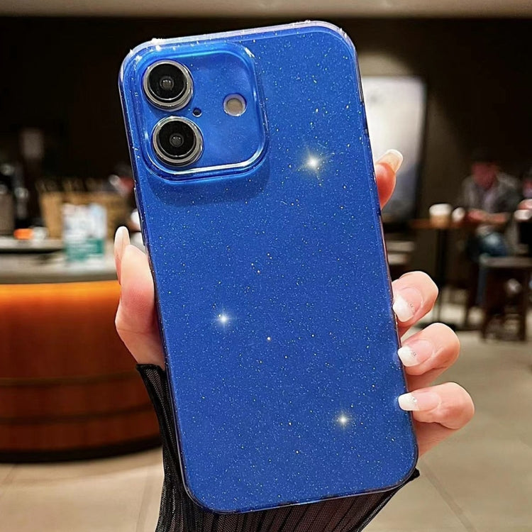 For iPhone 16 Jelly Glitter Solid Color TPU Phone Case(Dark Blue) - iPhone 16 Cases by PMC Jewellery | Online Shopping South Africa | PMC Jewellery | Buy Now Pay Later Mobicred