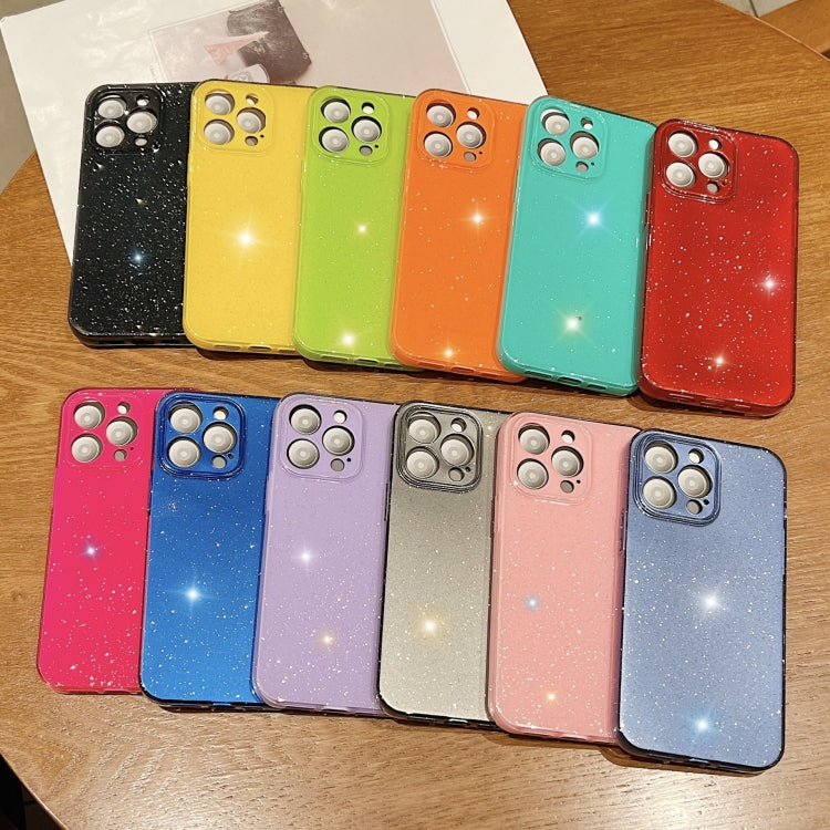 For iPhone 16 Pro Max Jelly Glitter Solid Color TPU Phone Case(Orange) - iPhone 16 Pro Max Cases by PMC TechLife | Online Shopping South Africa | PMC TechLife | Buy Now Pay Later Mobicred