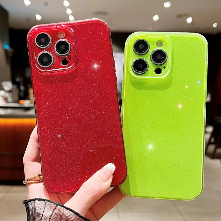 For iPhone 16 Jelly Glitter Solid Color TPU Phone Case(Black) - iPhone 16 Cases by PMC TechLife | Online Shopping South Africa | PMC TechLife | Buy Now Pay Later Mobicred