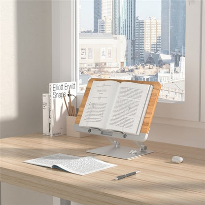 BG-2S Height Adjustable Laptop Holder  ABS + Aluminum Alloy Desktop Book Stand for Reading - Laptop Stand by PMC Jewellery | Online Shopping South Africa | PMC Jewellery | Buy Now Pay Later Mobicred