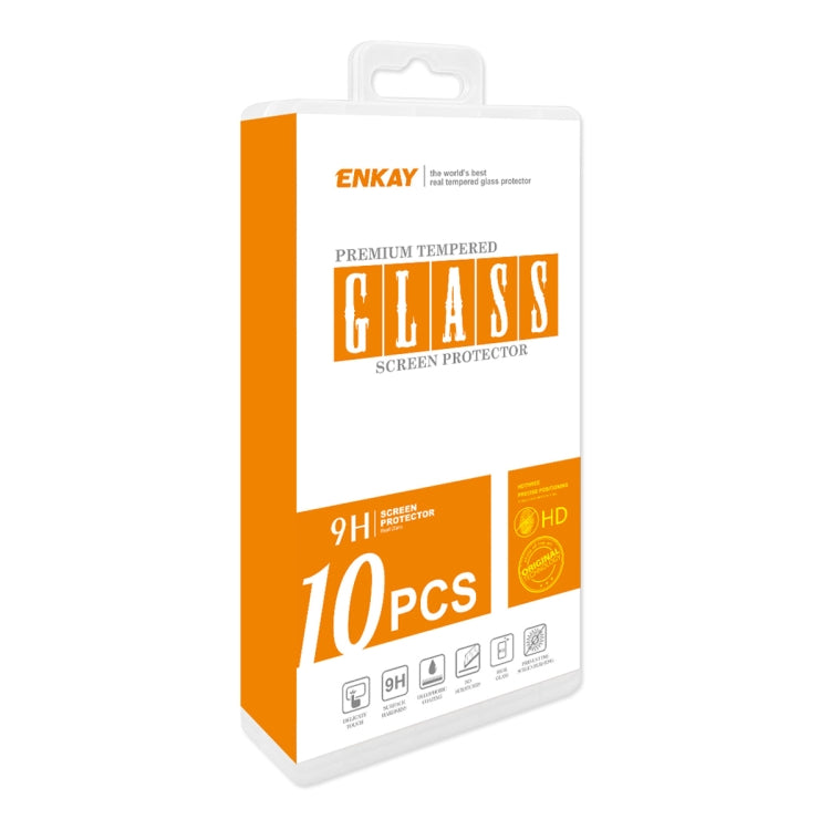 For OPPO Reno11 F 10pcs ENKAY Full Glue High Aluminum-silicon Tempered Glass Film - Reno11 F Tempered Glass by ENKAY | Online Shopping South Africa | PMC Jewellery | Buy Now Pay Later Mobicred