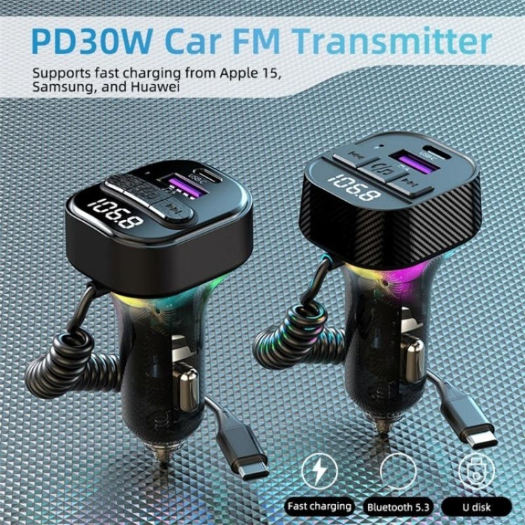 C53 Fast Charging Car Charger Car Bluetooth Receiver FM Transmitter MP3 Player - Car Charger by PMC Jewellery | Online Shopping South Africa | PMC Jewellery | Buy Now Pay Later Mobicred