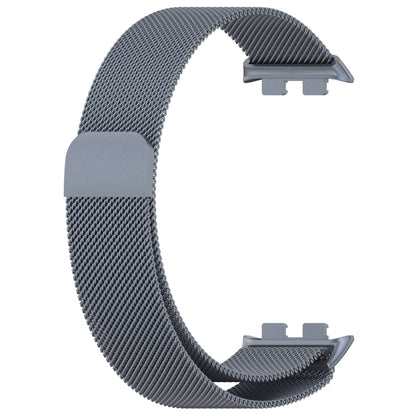 For Honor Band 9 Milan Magnetic Steel Mesh Watch Band(Gray) - Watch Bands by PMC Jewellery | Online Shopping South Africa | PMC Jewellery