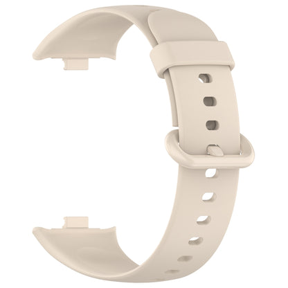 For Redmi Watch 4 Solid Color Colorful Buckle Silicone Watch Band(Ivory White) - Watch Bands by PMC Jewellery | Online Shopping South Africa | PMC Jewellery