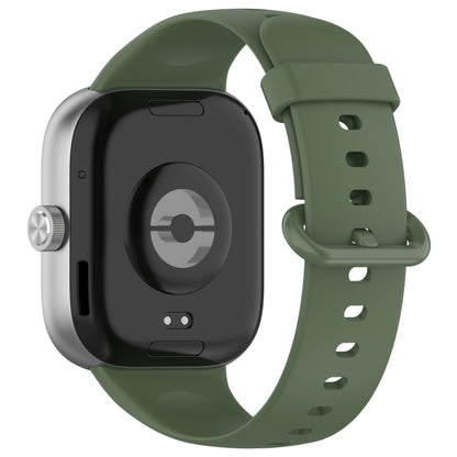 For Redmi Watch 4 Solid Color Colorful Buckle Silicone Watch Band(Dark Green) - Watch Bands by PMC Jewellery | Online Shopping South Africa | PMC Jewellery