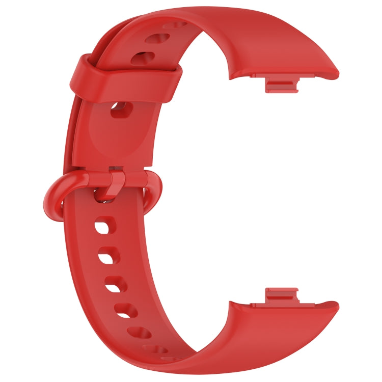 For Xiaomi  Mi Band 8 Pro Solid Color Colorful Buckle Silicone Watch Band(Red) - Watch Bands by PMC TechLife | Online Shopping South Africa | PMC TechLife