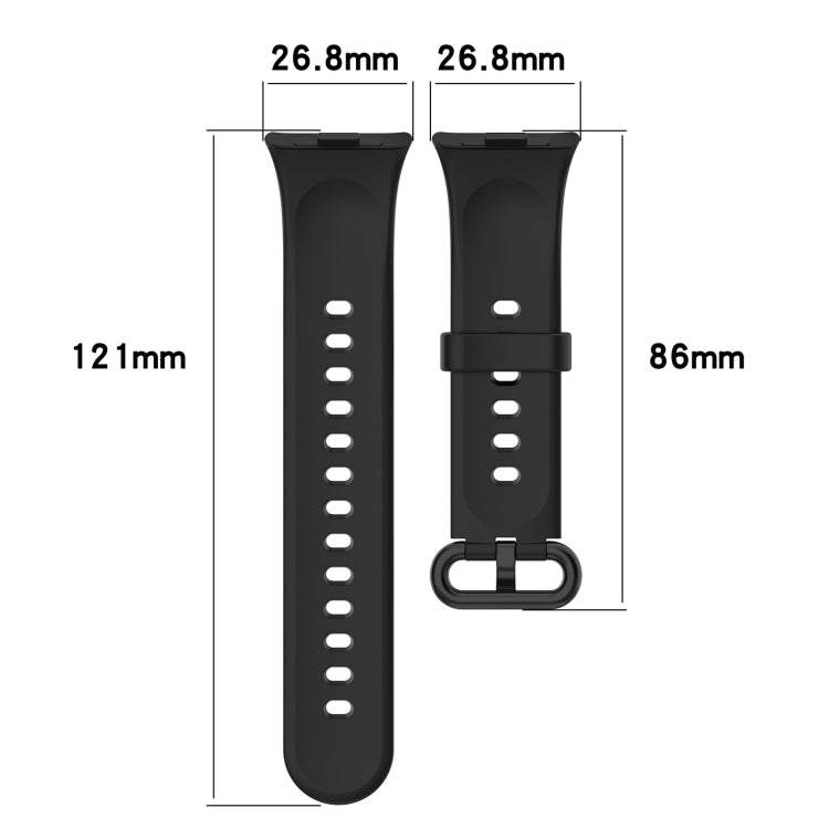 For Redmi Watch 4 Solid Color Colorful Buckle Silicone Watch Band(Ivory White) - Watch Bands by PMC Jewellery | Online Shopping South Africa | PMC Jewellery