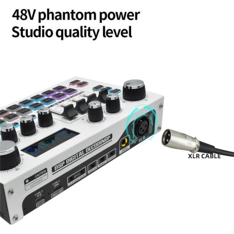 X7 48V Live Broadcast Audio Mixer Professional Microphone Live Sound Card - Live Sound Effects Processors by PMC TechLife | Online Shopping South Africa | PMC TechLife | Buy Now Pay Later Mobicred
